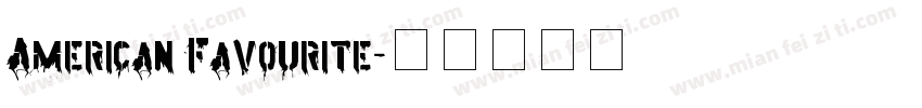 American Favourite字体转换